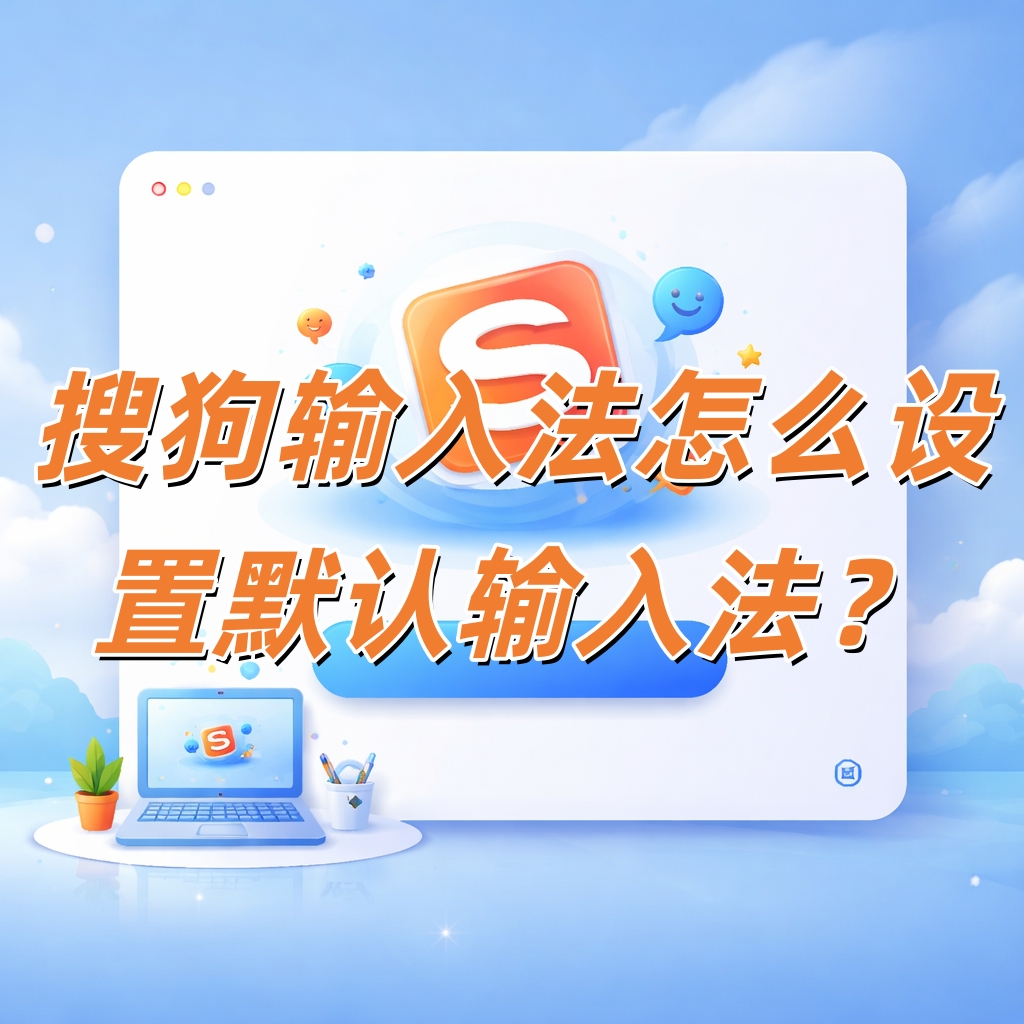 搜狗输入法怎么设置默认输入法？