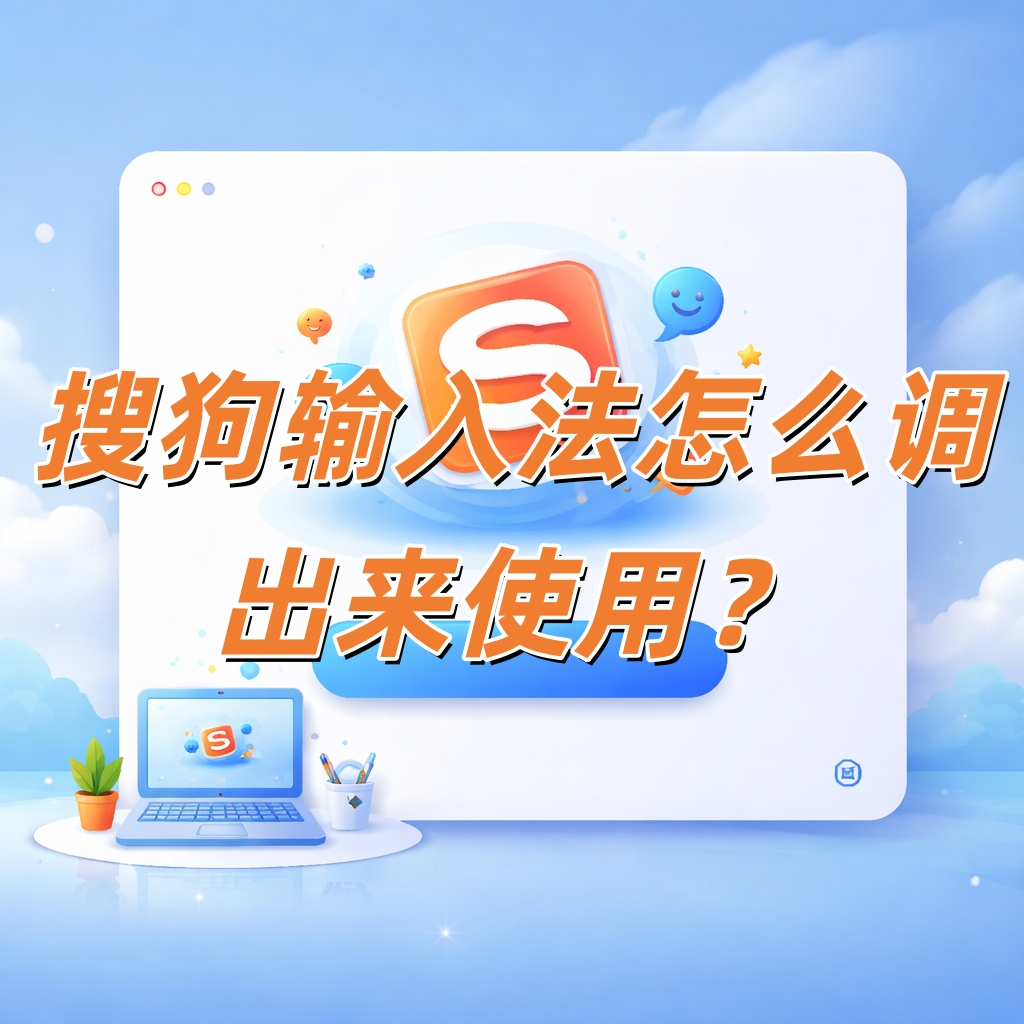 搜狗输入法怎么调出来使用？