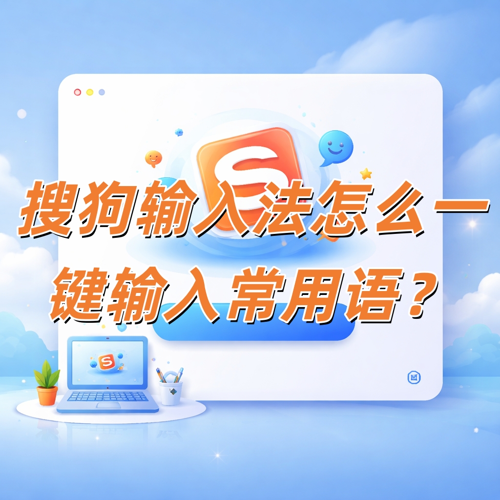 搜狗输入法怎么一键输入常用语？
