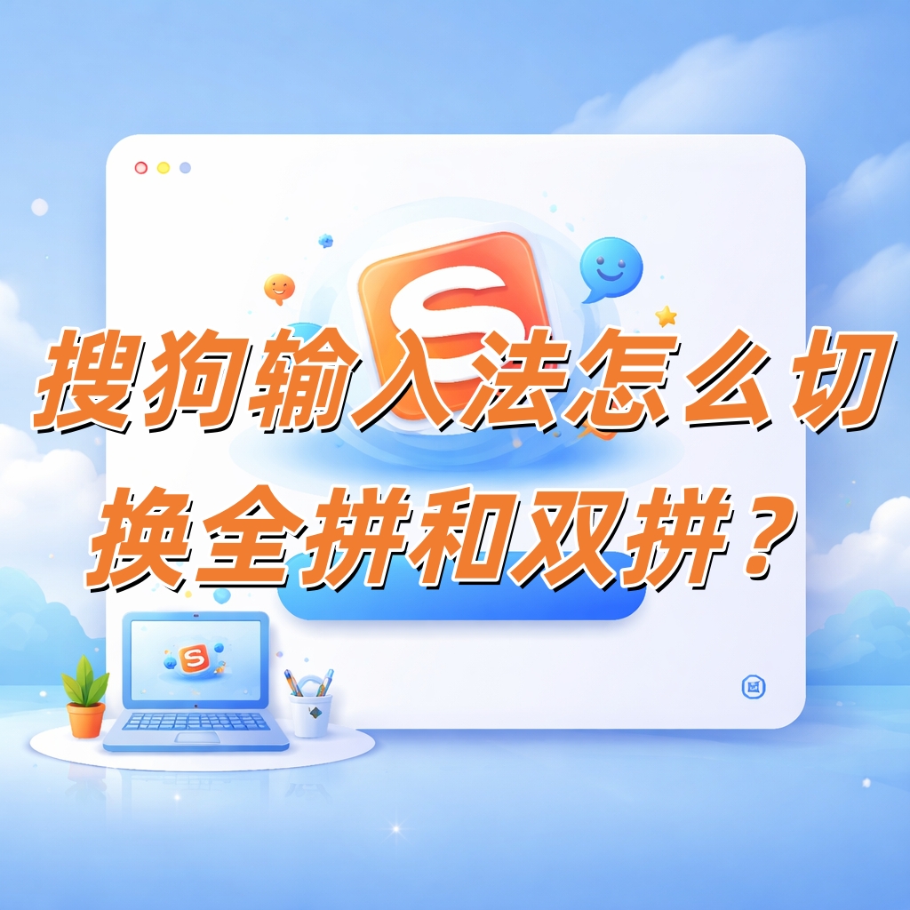 搜狗输入法怎么切换全拼和双拼？