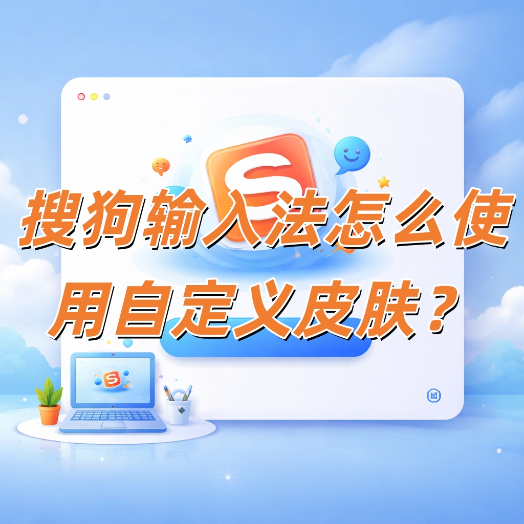 搜狗输入法怎么使用自定义皮肤？