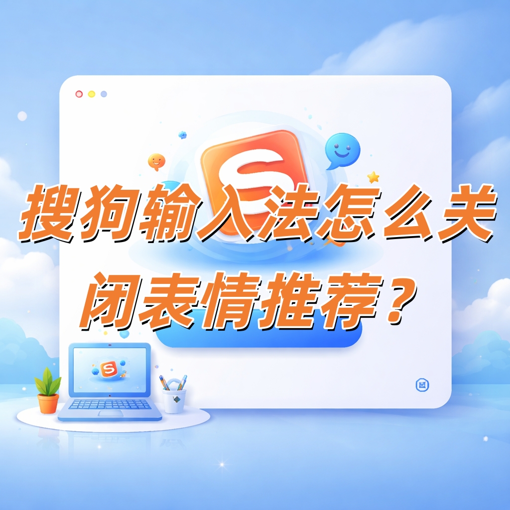 搜狗输入法怎么关闭表情推荐？