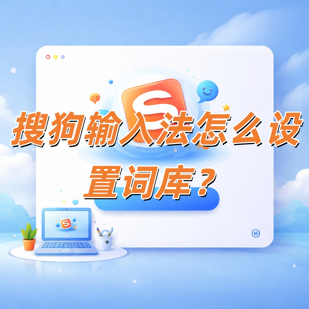 搜狗输入法怎么设置词库？