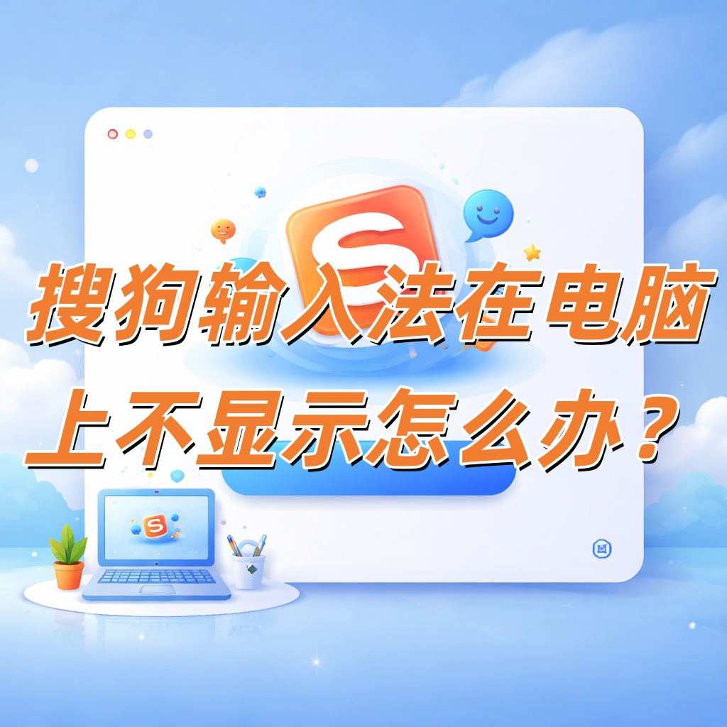 搜狗输入法在电脑上不显示怎么办？