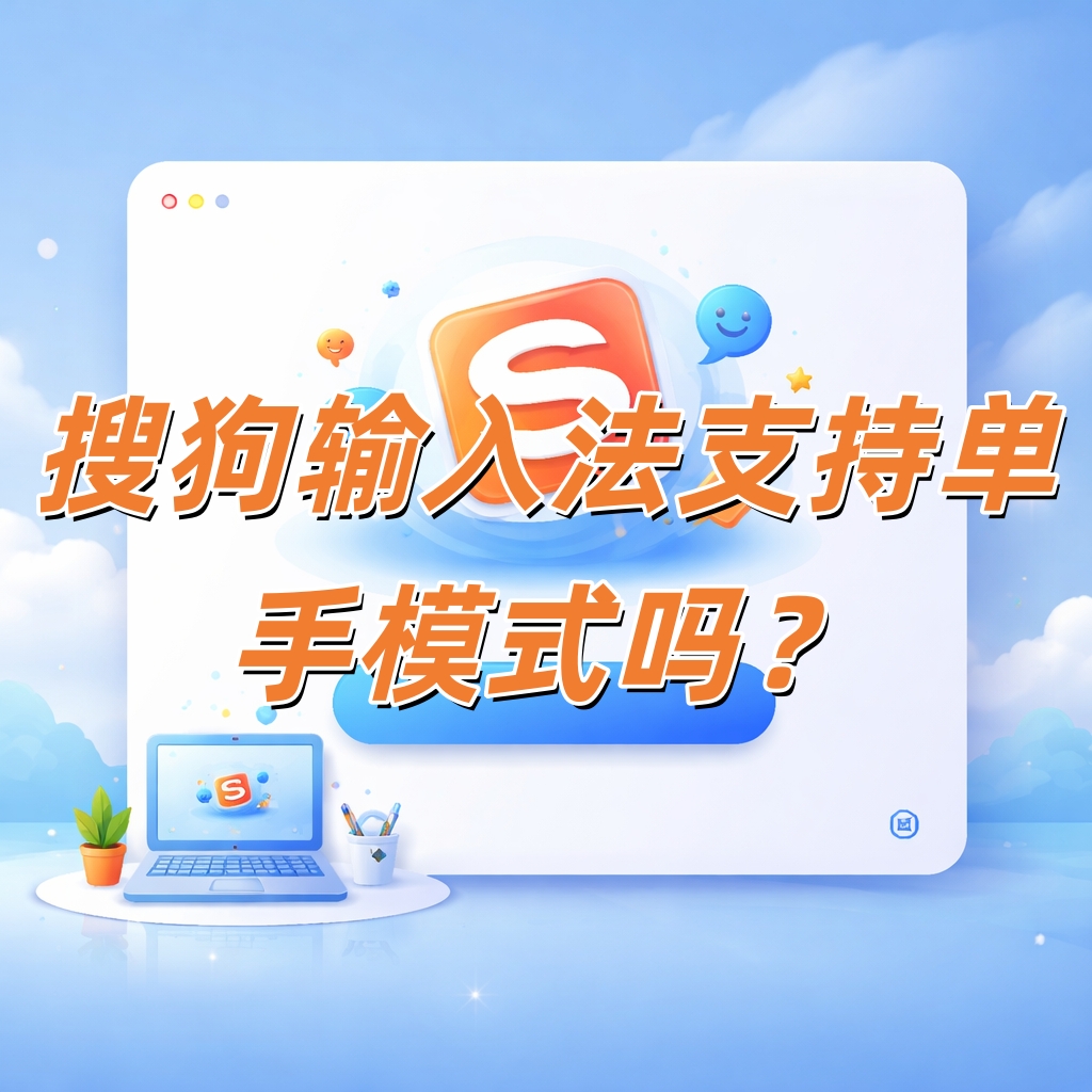 搜狗输入法支持单手模式吗？