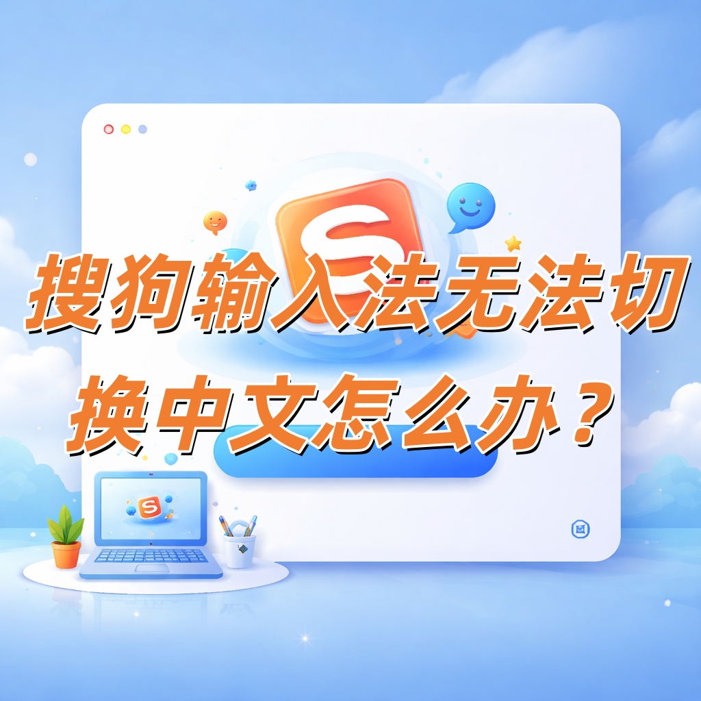 搜狗输入法无法切换中文怎么办？