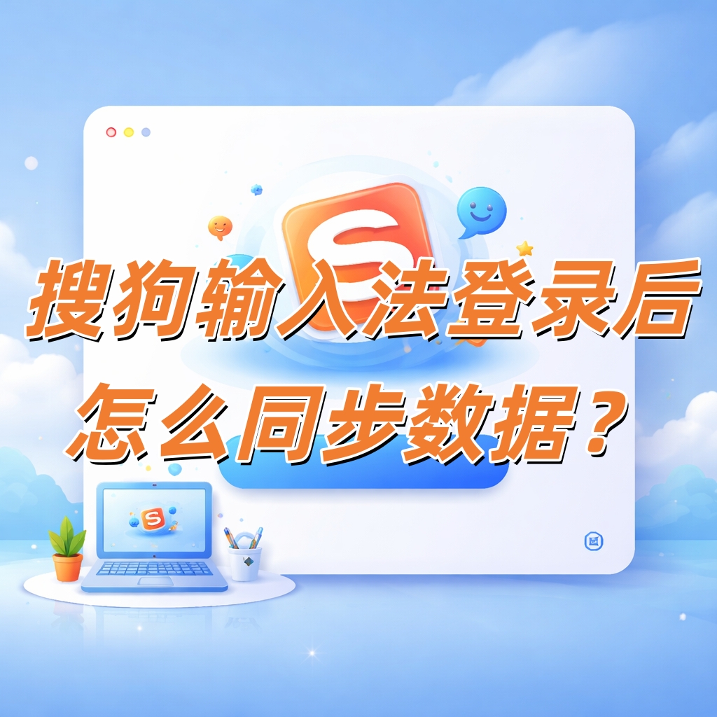 搜狗输入法登录后怎么同步数据？