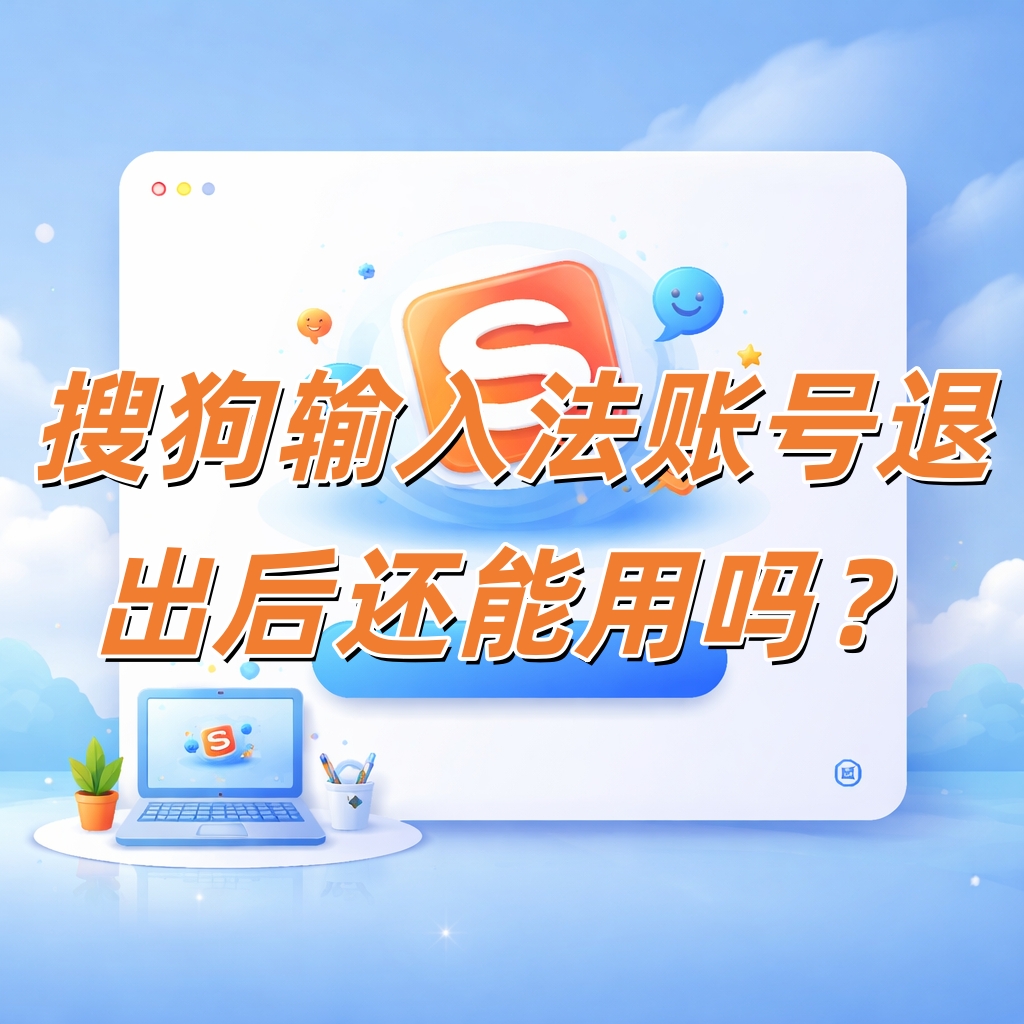 搜狗输入法账号退出后还能用吗？