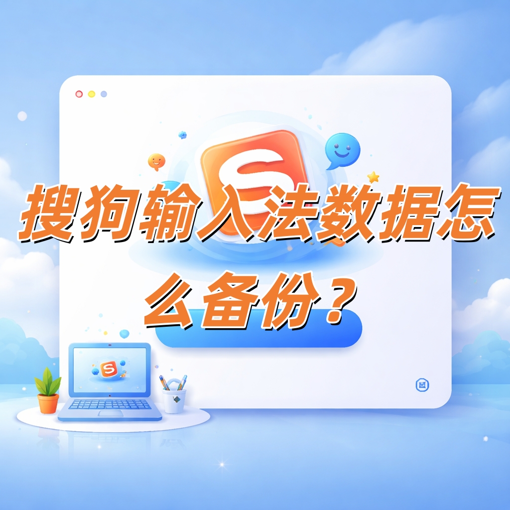 搜狗输入法数据怎么备份？