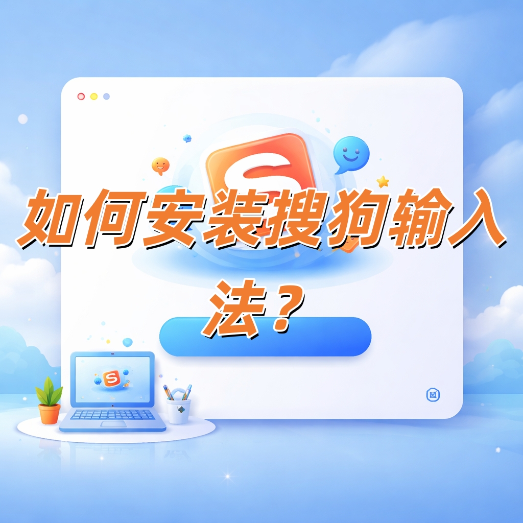 如何安装搜狗输入法？