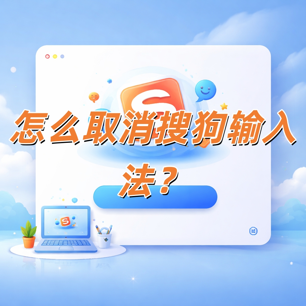 怎么取消搜狗输入法？